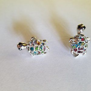 Baby Turtle Push-Back Post Earrings - NWOT